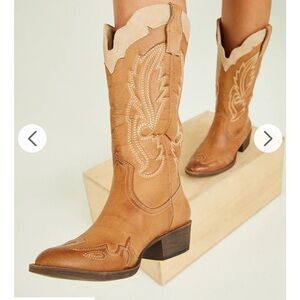 Coconuts by Matisse Brown Western Heeled Boots